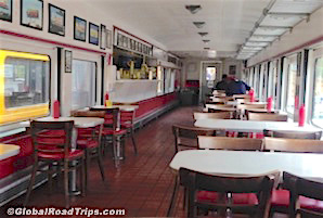 Carney's interior veiw of train car