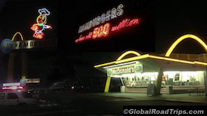 McDonalds Speedy mascot neon sign